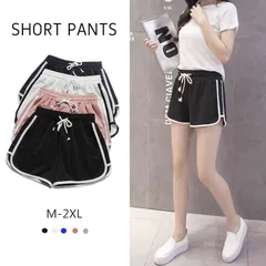 ショートパンツ レディース 短パン サイドライン スウェットパンツ カラフル 短パン ルームウェア カラーパン 部屋着 ウェストゴム ヨガパンツ スポーツ ボトムス ポイント消化 夏 1 無地yucheng01 