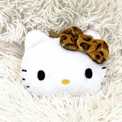 サンリオ ハローキティ ヒョウ柄 ブラウン フェイスパスケース 定期入れ 通勤通学