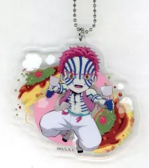 【中古】雑貨 [単品] 猗窩座 ご当地イラスト広島 アクリルチャーム 「鬼滅の刃 全集中展 -無限列車編・遊郭編-」 広島会場限定ver.