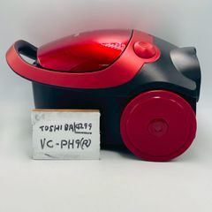 【動作確認済み】 東芝 （型番：VC-PH9(R)）（製造年度：2019）　本体のみ　掃除機　TOSHIBA　コンセント　キャニスター　　中古　（色：黒　ブラック　赤　レッド）管理番号 G299