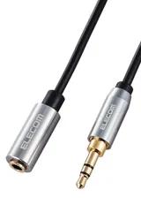 【数量限定】延長コード 3.5m ステレオミニプラグ AUX 3.5mm 3極 [信号の歪みや伝送ロスが少ない] イヤホン ヘッドホン/スマホ/PC/TV 延長 ブラック オーディオケーブル ECDH-35E35BK エレコム