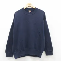 L/古着 長袖 スウェット メンズ 00s オリンピック クルーネック 濃紺 ネイビー 25sep25 中古 スエット トレーナー トップス