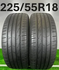 送料無料★225/55R18 ハンコック VENTUS PRIME 3 2023年製 2本 夏タイヤ ノーマル 中古 TA282のサムネイル