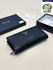 【今日WTO】Prada プラダ レザー手触りに優れたモデル 内部カードスロットと外部スマホポケットを備えたメンズ定番仕様-WTO輸入2-WMN76