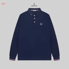 【本日限定特価】MONCLER メンズ ポロシャツ ロゴ入り カラー展開 ブラック/ホワイト/ネイビー M-3XL [本日特価|新品未使用品]-WTO輸入1