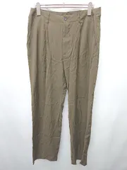 ◇ ⊂ ◎ ZARA ザラ タック ワイド パンツ サイズEUR 44 USA 34 MEX 34 ブラウン メンズ P  【1409250041488】