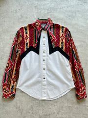 80's "ROUGHRIDER" western shirt made in U.S.A.