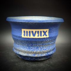 《プロトタイプ》 Lサイズ -マットブルー- 【PT-L_1407】 IIIVIIX イーヴィックス 陶器鉢 植木鉢 観葉植物 多肉植物 アガベ 塊根植物 グラキリス 亀甲竜 エケベリア ハオルチア