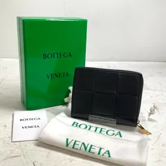 f001 B 未使用 ボッテガヴェネタ カセット ジップアラウンドウォレット 二つ折り 財布 保存袋 箱入り