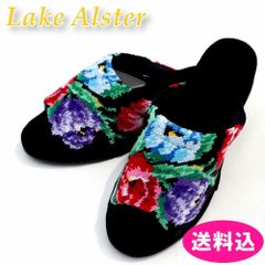 レイクアルスター　Lake Alster　スリッパ　チューリップ　ヒール有　ブラック　22~23.5cm　パンタロン
