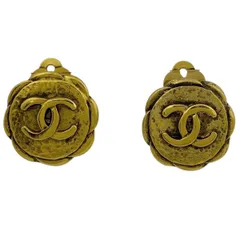 シャネル CHANEL ココマーク イヤリング CCマーク フラワーモチーフ イヤリング GP ゴールド レディース 【中古】