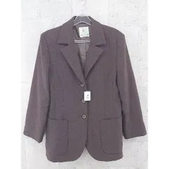 ◇ KUMIKYOKU 組曲 シングル 3B テーラード ジャケット 3 ブラウン *  【1002797776099】