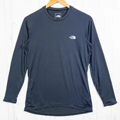 【Men's M ブラック系】 The North Face ( ザ・ノースフェイス ) ロングスリーブドライクルー L/S DRY Crew ポリエステル ウェア トップス インナー シャツ ロングスリーブTシャツ クルーネック 化繊 z0