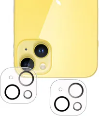 JACRON 対応 iPhone14 / plus 用 カメラフィルム レンズフィルム 2枚入りAGC旭硝子素材-高品質 カメラカバー 強化ガラス 保護フィルム 液晶 高透過率 気泡ゼロ 防爆裂 飛散防止 衝撃吸収(OIV-2HD-AD727)