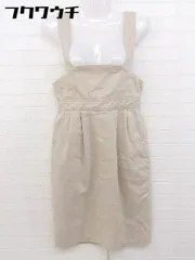 ◇ ◎ Another Edition アナザーエディション 膝下丈 ジャンパー スカート ベージュ レディース  【中古】 【1107070003456】のサムネイル