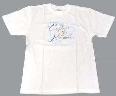 【中古】Tシャツ ロゴ Tシャツ ホワイト XLサイズ 「バーチャルYouTuber ホロライブ hololive 5th fes. Capture the Moment Supported By Bushiroad」