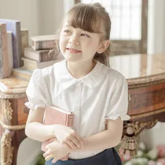 【角襟】半袖ブラウス YUP12《メール便優先商品》 キッズ キャサリンコテージ