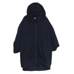 Yohji Yamamoto ヨウジヤマモト 18SS  CY8437 Y-３ ワイスリー 3BRANDES GRAPHIC OVERSIZED HOODIE バックブランドロゴ オーバーサイズ フルジップ パーカー ブラック系 M【中古】のサムネイル