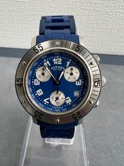 エルメス (HERMES) クリッパー ダイバー クロノグラフ ステンレススチール クォーツ 時計 CL2.317 中古