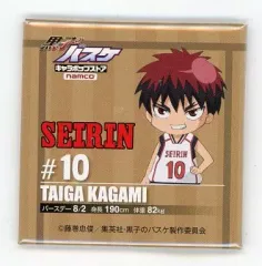【中古】バッジ・ピンズ(キャラクター) 2.火神大我(SD) スクエア缶バッジ 「黒子のバスケ」 キャラポップストア パスしてシュートを決めろ! 不可侵のシュート賞(C賞)
