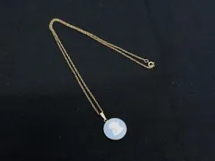 ■美品■ WEDGWOOD ウェッジウッド ジャスパー カメオ ネックレス ペンダント アクセサリー ライトブルー系×ゴールド系 DH5508