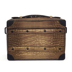 ルイ・ヴィトン Louis Vuitton ハンドバッグ ソフトトランク N81475 ブロンズ クロコダイル (ワニ革) 【中古】