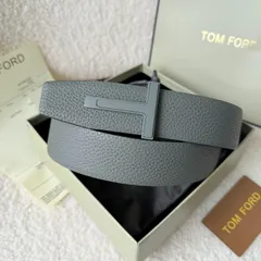 TOM FORD トムフォード イタリア製 シルバーTバックル レザー