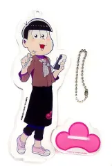 【中古】キーホルダー・マスコット(キャラクター) トド松 スタンド付きビッグアクリルキーホルダー～カフェver.～ 「セガコラボカフェ おそ松さん」