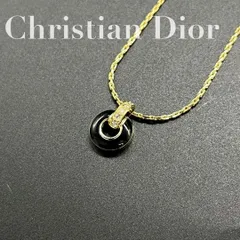良品4942 ChristianDior ディオール ラインストーンネックレス
