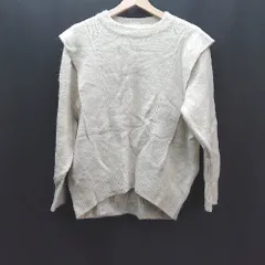 ◇ sense of place クルーネック プルオーバー セーター 秋冬物 長袖 ニット サイズONE ホワイト レディース E  【1310130005134】
