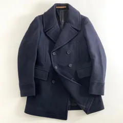 83h27 日本製 SCYE BASICS サイベーシックス メルトンPコート アウター ジャケット 5121-73426 MPC-206ML 38 ネイビーのサムネイル