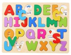 【新品】木のパズル　ABCパズル　3歳～　エドインター
