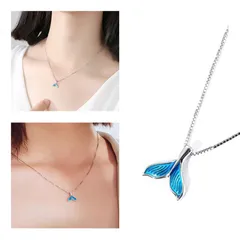 ２つセット ホエールテールネックレス