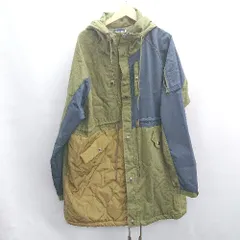 ◇ ⊇ B&T CLUB ビーティークラブ 長袖 マウンテンパーカー サイズX1 カーキ ブルー メンズ E  【1502180052002】