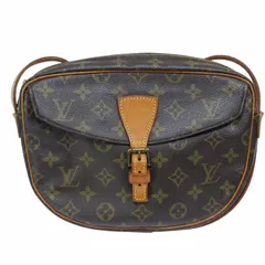 ルイヴィトン LOUIS VUITTON ヴィンテージ モノグラム ジョヌフィーユ M51226 ショルダーバッグ 切替 レザー 茶 ブラウン 系 ☆AA★ 0803