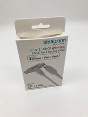 【新品未開封】サンワサプライUSB Type-C Lightning 2in1 USBケーブル　ホワイト 500-IPLM033W