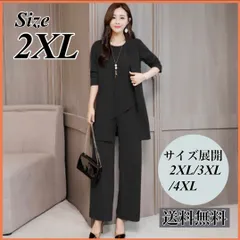 2XL 大きいサイズ 3点セット ジャケット フォーマル スーツ 洗える パンツ