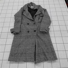 ◇ ⊇ ABITOKYO アビトーキョー チェック 長袖 コート サイズS ブラック系 レディース E  【1509180014801】