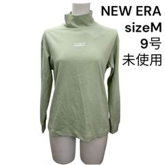 ◆未使用 ニュー エラ NEW ERA カットソー 長袖 バックプリントモックネック コットン M、9号 レディース S5T352