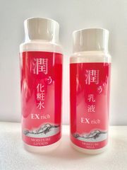 潤う化粧水 EXrich ＆ 潤う乳液 EXrich  【2本セット】