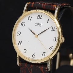 電池交換済 セイコー SEIKO QZ 7020-0010 ローマン ホワイト - メルカリ