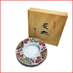 SNT257 極上品 有田焼 松右衛門 作 染錦金彩ラッタン人 南蛮船図火鉢 SNT257 極上品 有田焼 松右衛門 作 染錦金彩ラッタン人 南蛮船図