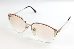 ランセル メガネ 眼鏡 度有 サングラス ハーフリム フレーム ブランド アイウェア メンズ ゴールド LANCEL 【中古】のサムネイル