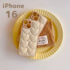 韓国 大人気！ ぷっくりハート iPhone16 ケース