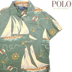 ラルフローレン ポロシャツ ヨット アンカー柄 新品 アロハ ポケット付き M L