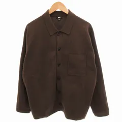 ユニクロ UNIQLO 24AW ミラノリブシャツカーディガン ニット 長袖 XL 茶 ブラウン 351-471136 /HO◇ 0215