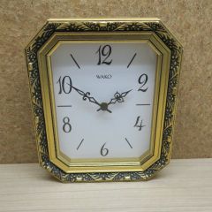 WAKO 八角形 ゴールド掛時計