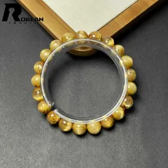 【限定1個】夢色 EU製 ★ROBEAN・極!極満針ルチルクォーツ★ ブレスレット パワーストーン 天然石 金運 お守り プレゼント2 9.4-9.8mm D0922519