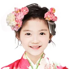 【在庫】[OTAKUMARKET] 七五三 髪飾り 753 卒業式 成人式 浴衣 髪 飾り 花 袴 着物 振袖 和装 卒業式 鈴付き つまみ細工 女の子 子供 ヘアアクセサリー 4タイプ (B ピンク)