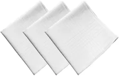 【数量限定】ウェディング 無地 フォーマルハンカチ フォーマルハンカチ 紳士 コットン100% 3枚セット 男女兼用 ホワイト 結婚式 冠婚葬祭 白 ハンカチ